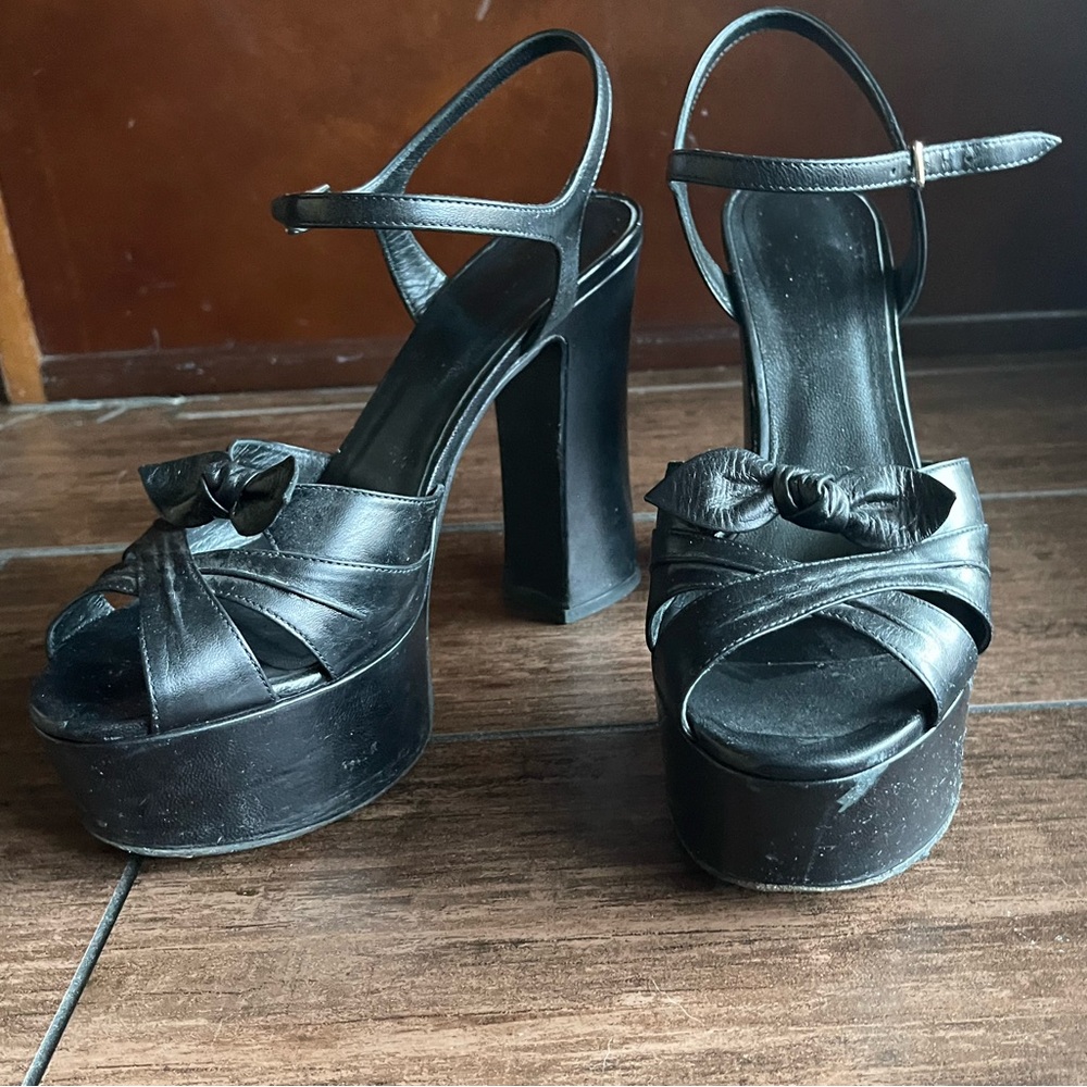 Saint Laurent Bianca Platform Heels